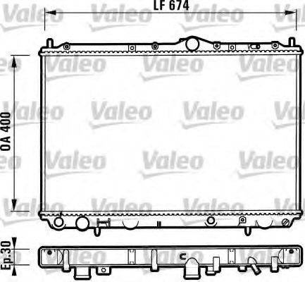 VALEO 732525 Радиатор, охлаждение двигателя