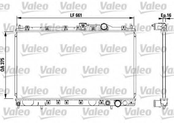 VALEO 732539 Радиатор, охлаждение двигателя