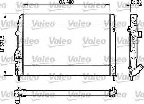 VALEO 732559 Радиатор, охлаждение двигателя