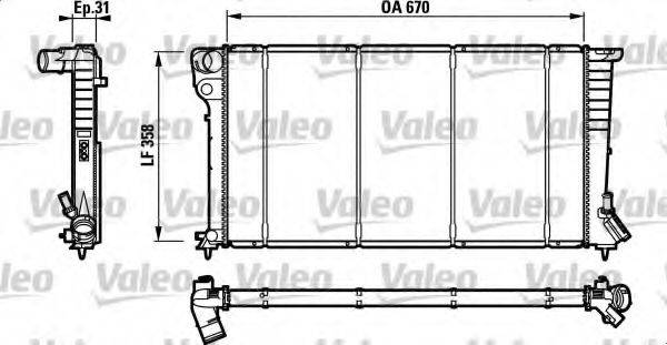 VALEO 732577 Радиатор, охлаждение двигателя