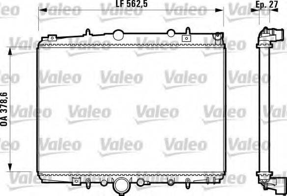 VALEO 732598 Радиатор, охлаждение двигателя