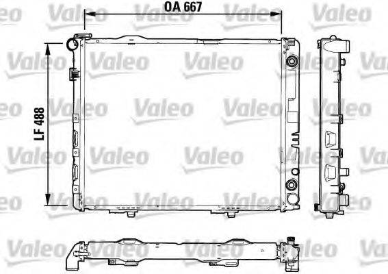 VALEO 732605 Радиатор, охлаждение двигателя