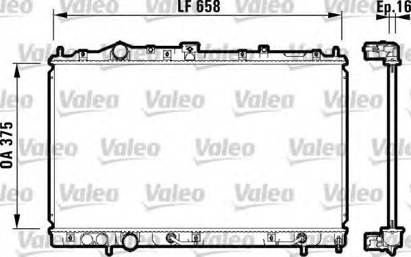 VALEO 732613 Радиатор, охлаждение двигателя