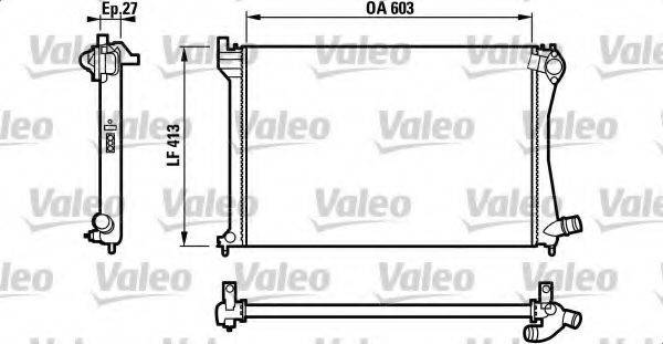 VALEO 732618 Радиатор, охлаждение двигателя