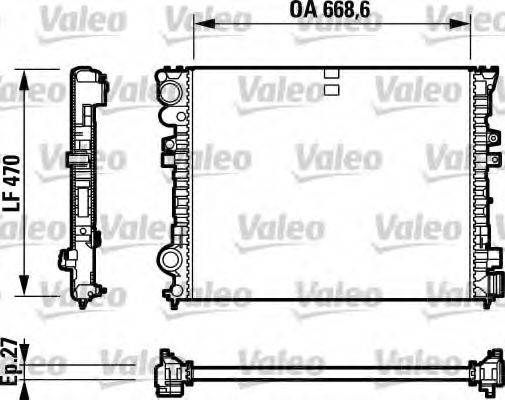 VALEO 732692 Радиатор, охлаждение двигателя