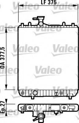 VALEO 732694 Радиатор, охлаждение двигателя