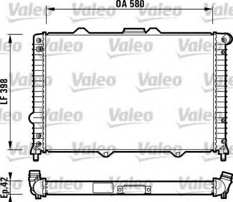 VALEO 732722 Радиатор, охлаждение двигателя