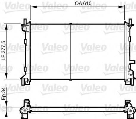 VALEO 732735 Радиатор, охлаждение двигателя