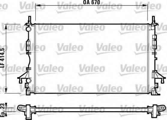 VALEO 732827 Радиатор, охлаждение двигателя