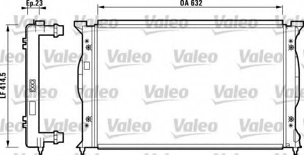 VALEO 732839 Радиатор, охлаждение двигателя