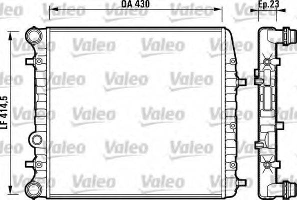 VALEO 732863 Радиатор, охлаждение двигателя