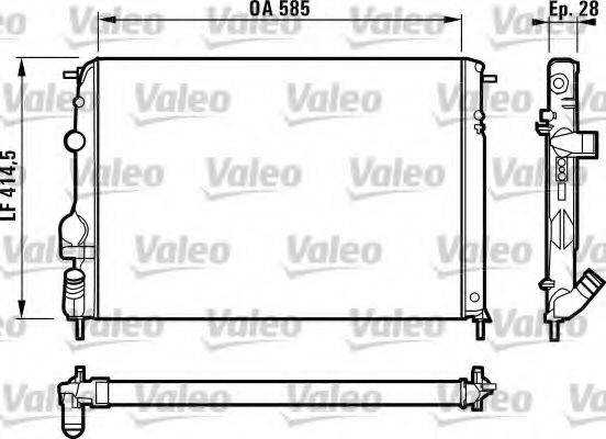 VALEO 732866 Радиатор, охлаждение двигателя