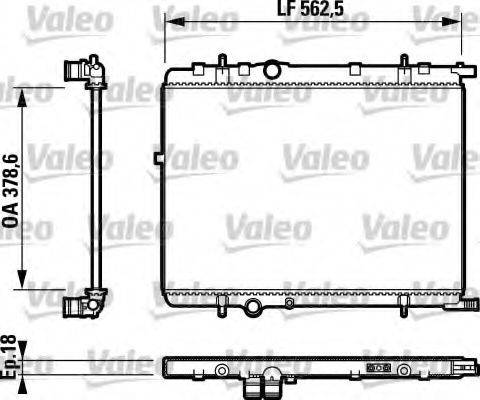 VALEO 732890 Радиатор, охлаждение двигателя