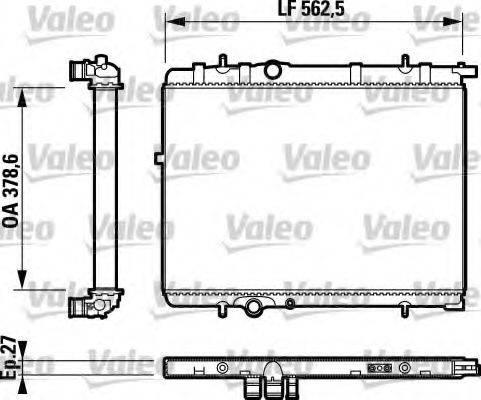 VALEO 732893 Радиатор, охлаждение двигателя