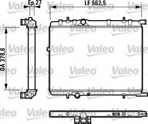 VALEO 732895 Радиатор, охлаждение двигателя