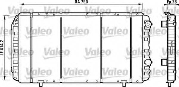 VALEO 732914 Радиатор, охлаждение двигателя