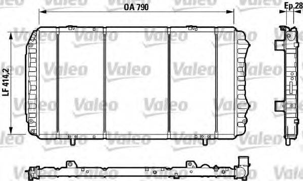 VALEO 732922 Радиатор, охлаждение двигателя