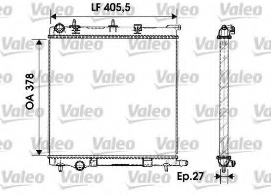 VALEO 732930 Радиатор, охлаждение двигателя