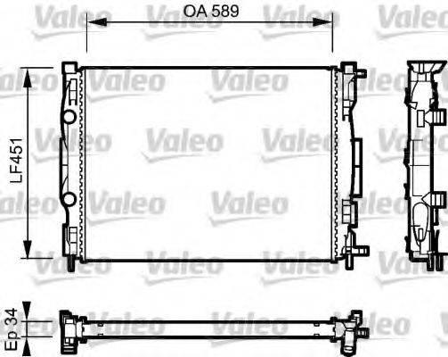 VALEO 732946 Радиатор, охлаждение двигателя