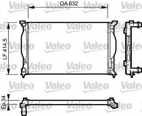 VALEO 732963 Радиатор, охлаждение двигателя