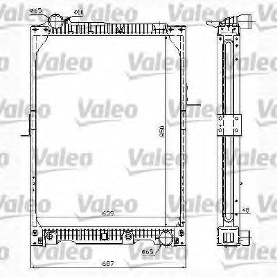 VALEO 732988 Радиатор, охлаждение двигателя