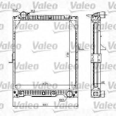 VALEO 732990 Радиатор, охлаждение двигателя