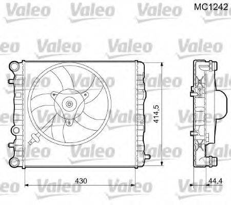 VALEO 733062 Радиатор, охлаждение двигателя