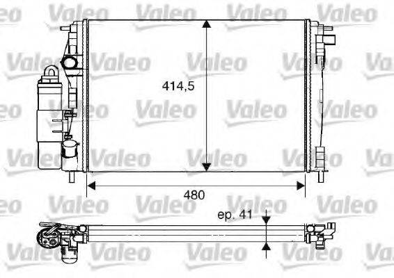 VALEO 733075 модуль охлаждения