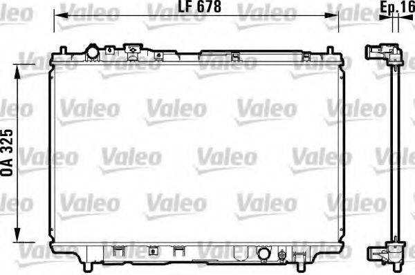 VALEO 734120 Радиатор, охлаждение двигателя