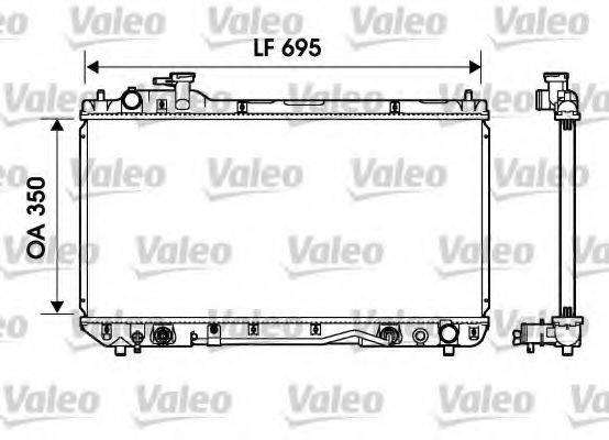 VALEO 734217 Радиатор, охлаждение двигателя