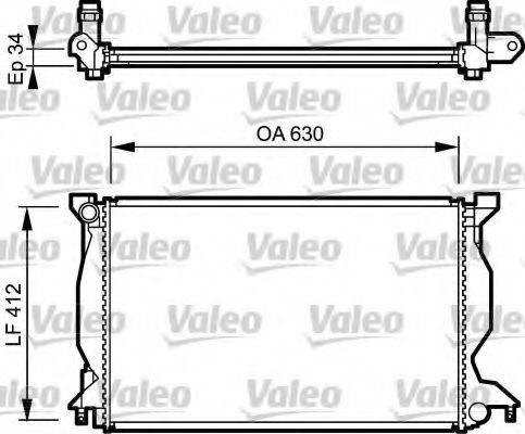 VALEO 734268 Радиатор, охлаждение двигателя