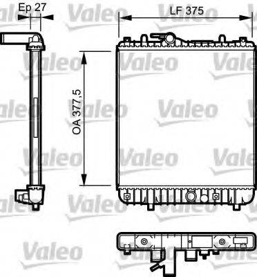 VALEO 734331 Радиатор, охлаждение двигателя