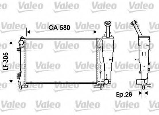 VALEO 734362 Радиатор, охлаждение двигателя