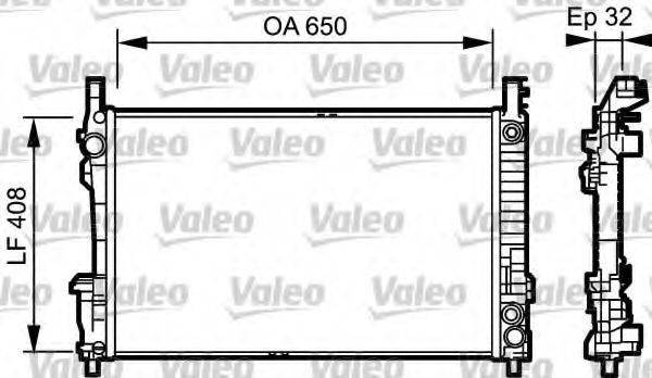 VALEO 734379 Радиатор, охлаждение двигателя