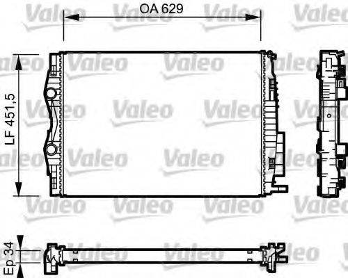 VALEO 734438 Радиатор, охлаждение двигателя