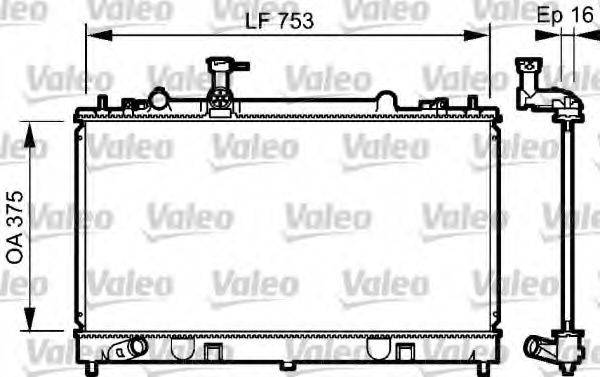 VALEO 734484 Радиатор, охлаждение двигателя