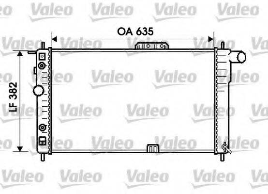 VALEO 734596 Радиатор, охлаждение двигателя