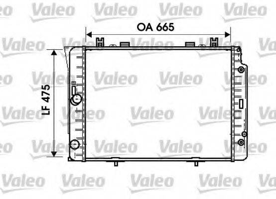 VALEO 734631 Радиатор, охлаждение двигателя