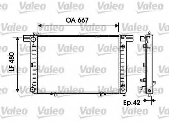 VALEO 734798 Радиатор, охлаждение двигателя