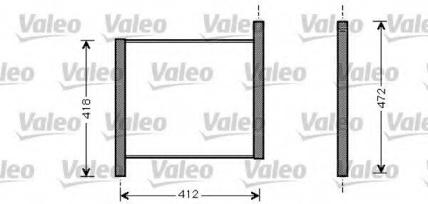 VALEO 734848 Радиатор, охлаждение двигателя