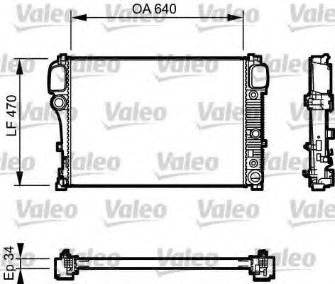 VALEO 734940 Радиатор, охлаждение двигателя