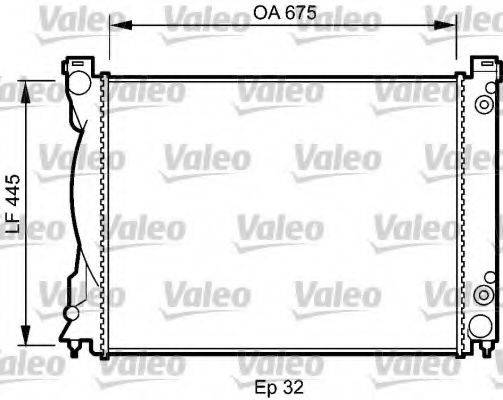 VALEO 735028 Радиатор, охлаждение двигателя