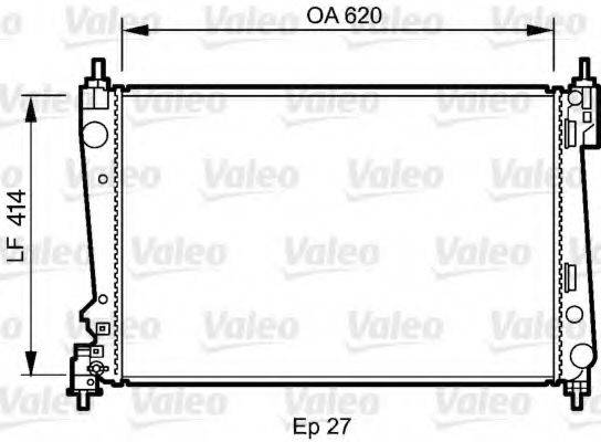 VALEO 735041 Радиатор, охлаждение двигателя