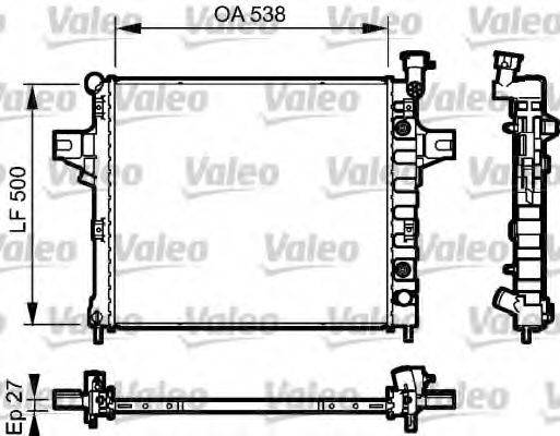 VALEO 735051 Радиатор, охлаждение двигателя