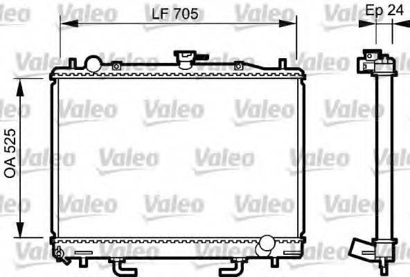 VALEO 735058 Радиатор, охлаждение двигателя