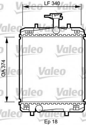 VALEO 735072 Радиатор, охлаждение двигателя