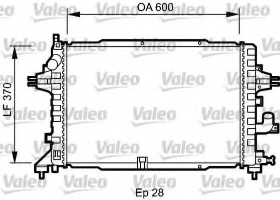 VALEO 735080 Радиатор, охлаждение двигателя