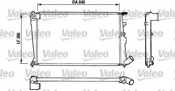 VALEO 810836 Радиатор, охлаждение двигателя