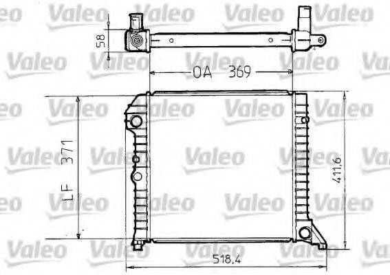 VALEO 810956 Радиатор, охлаждение двигателя