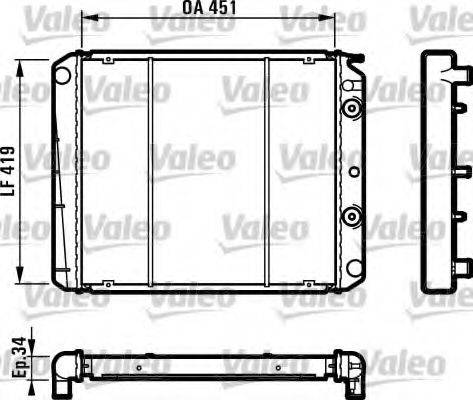 VALEO 810971 Радиатор, охлаждение двигателя